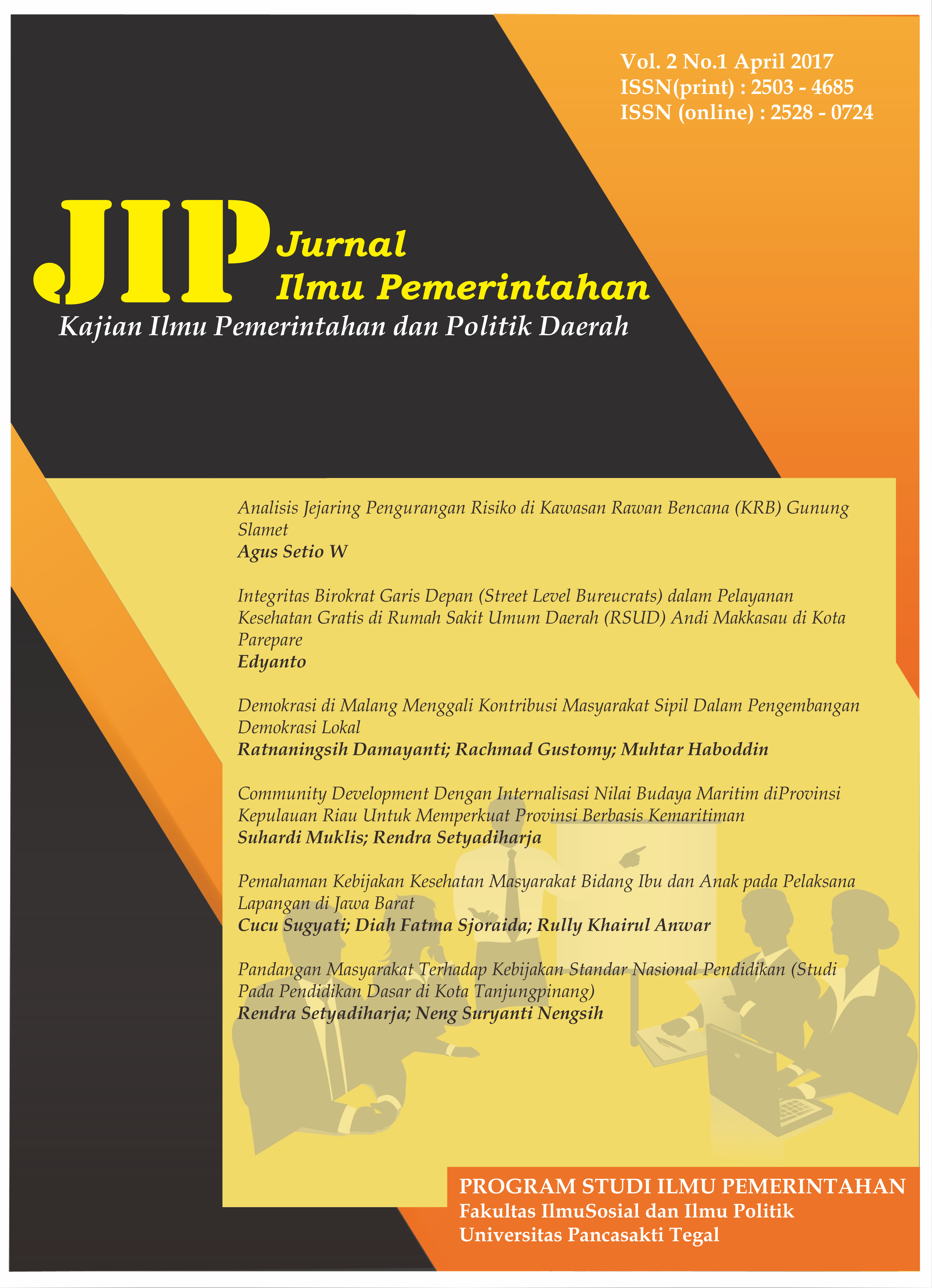 Vol 2 No 1 (2017) JIP (Jurnal Ilmu Pemerintahan